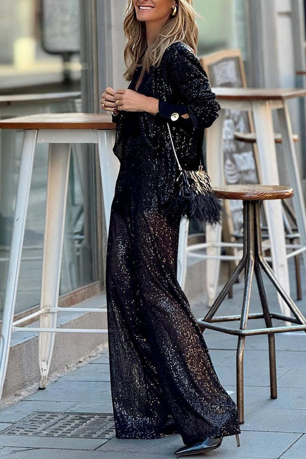 ISLA | Ensemble festif oversize avec finitions brillantes - Luviera Fashion