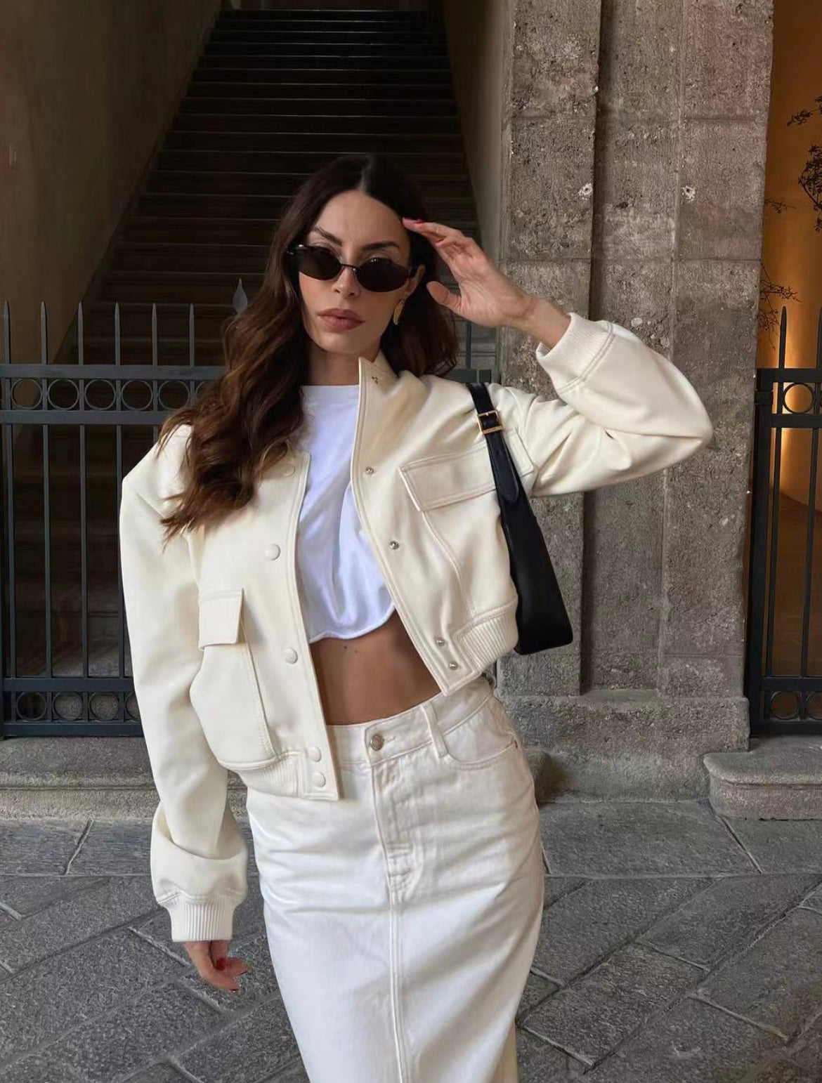 AMÉLIE | Veste Bombers Chic pour Femme - Luviera Fashion