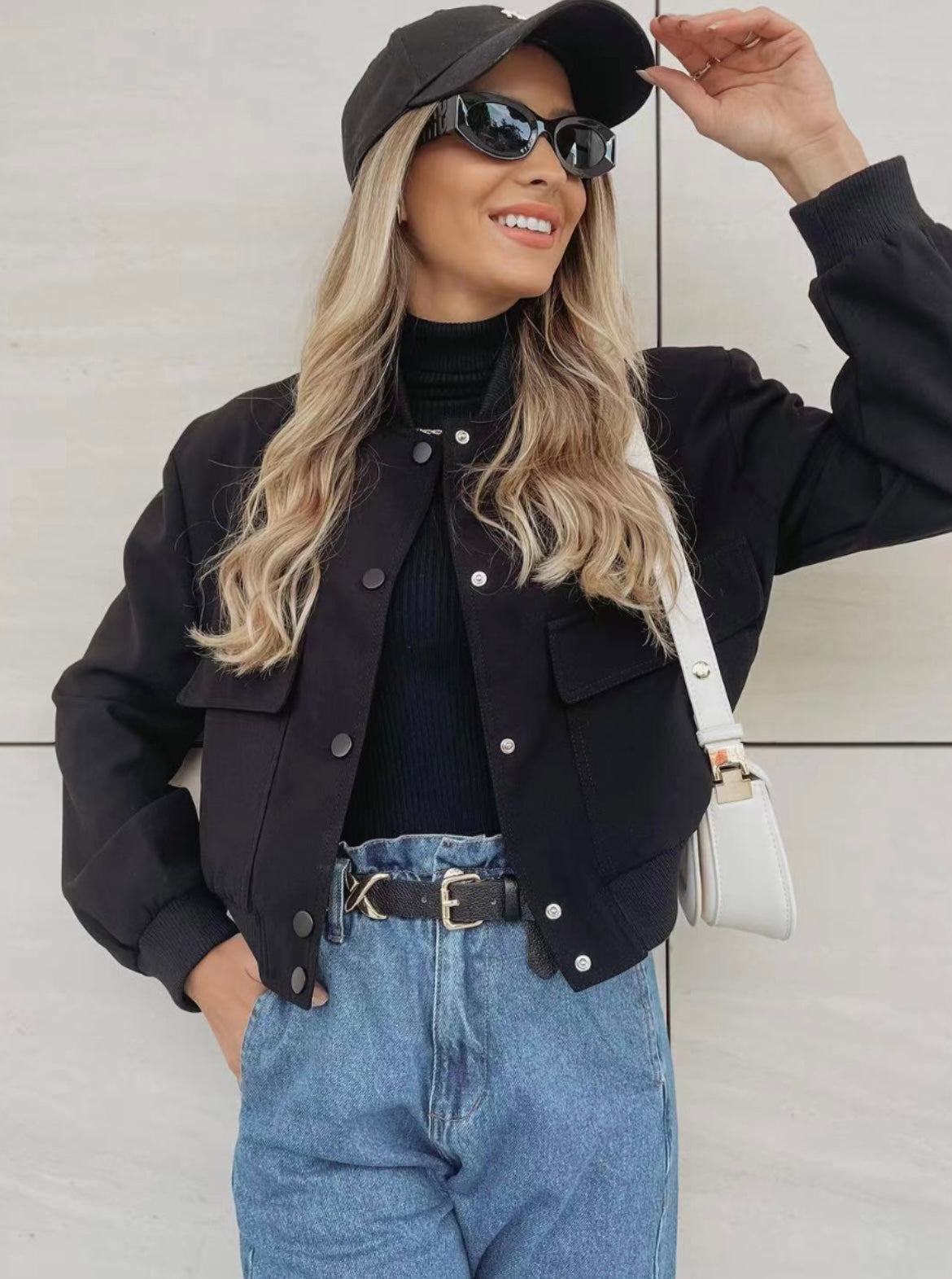 AMÉLIE | Veste Bombers Chic pour Femme - Luviera Fashion