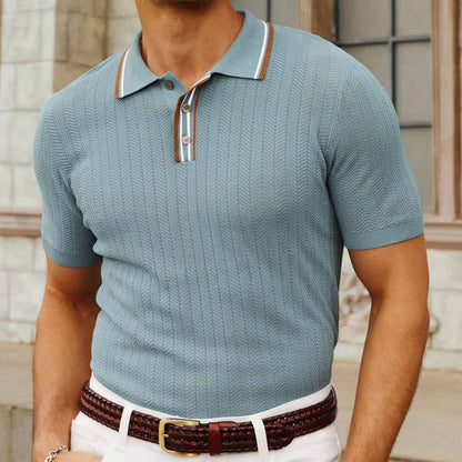 AMALFI - Knit Polo Pour Homme