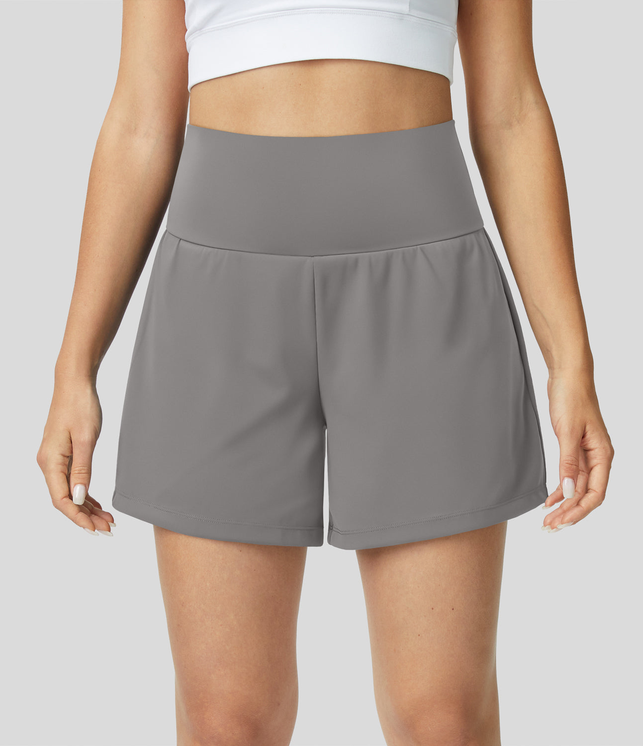 Mirabella - Shorts de Fitness Femme Taille Haute, Respirants et à Séchage Rapide