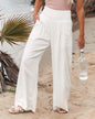 BLANCA - Pantalons Amples en Lin