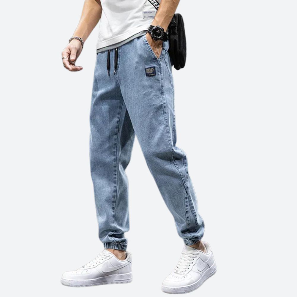 ADRIEN | Pantalon de survie stretch en denim, idéal pour l'aventure - Luviera Fashion