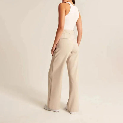 CELINA - Pantalon d'été à taille haute