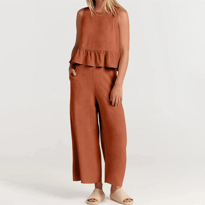 ALINA - Ensemble d'été à deux pièces pour les journées ensoleillées