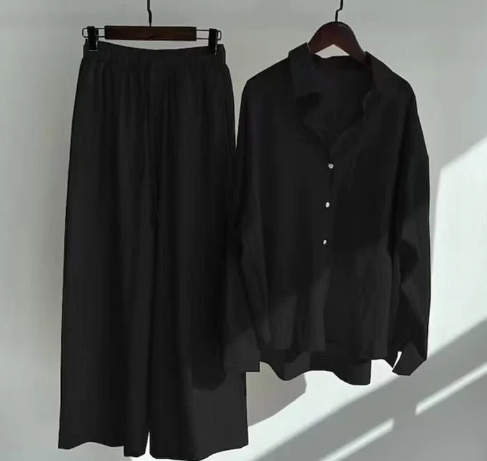 Ensemble d'été léger en lin à deux pièces – Geneve