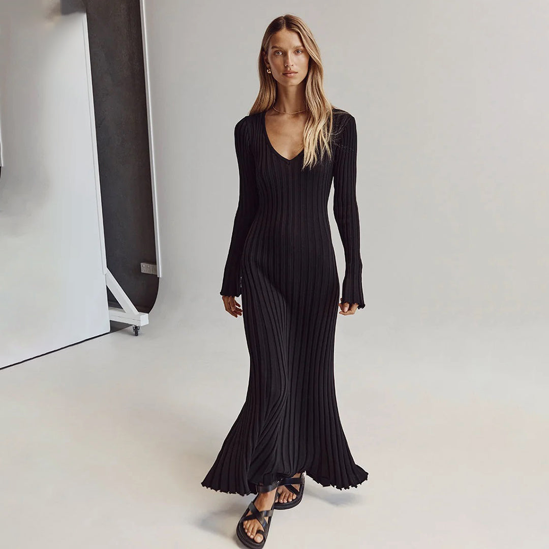 ALÉNA | Robe Femme en Tricot Douce - Luviera Fashion
