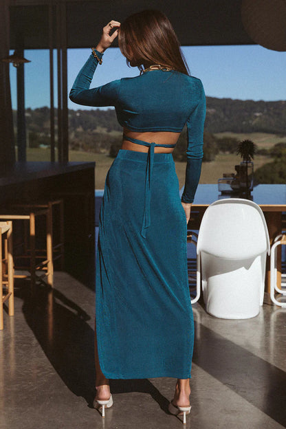 Chic Ensemble d'Été à Manches Longues