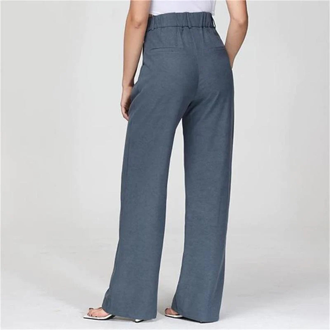 CELINA - Pantalon d'été à taille haute