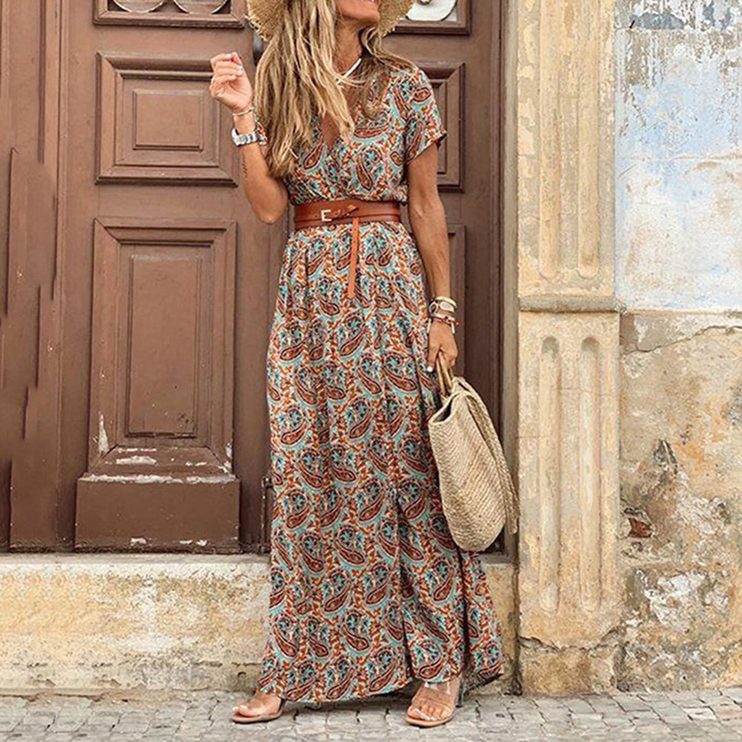 SOFIA - Élégante robe d'été boho au style raffiné