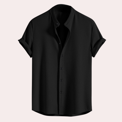 Chemise élégante à manches courtes pour hommes - Collection Printemps 2025 - Victor