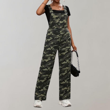 MAELIE | Jumpsuit tendance avec motif camouflage - Luviera Fashion