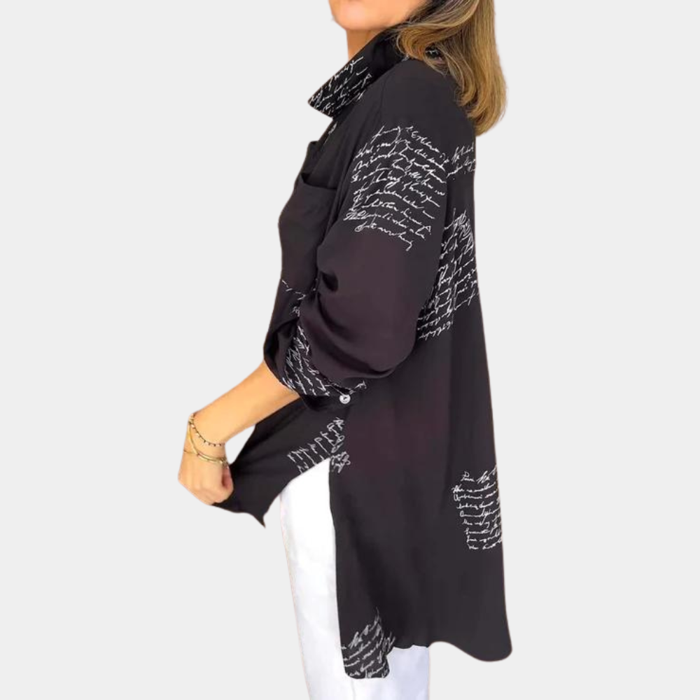 JULIETTE | T-shirt graphique avec texte original - Luviera Fashion