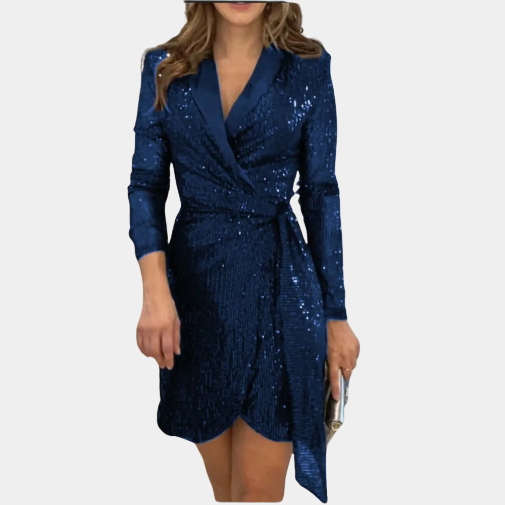 Robe blazer élégante pour femmes avec ceinture pour l'été