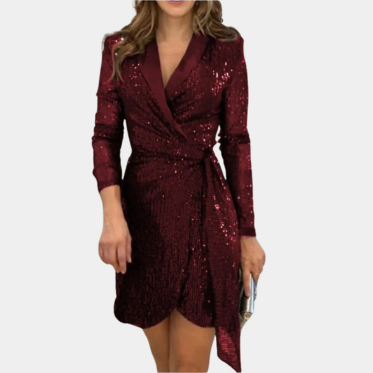 Robe blazer élégante pour femmes avec ceinture pour l'été