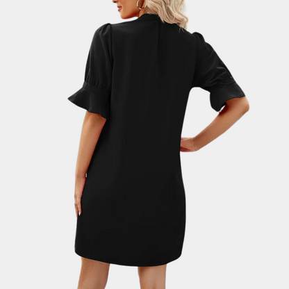 LINA | Robe chemisier chic avec une coupe fluide - Luviera Fashion