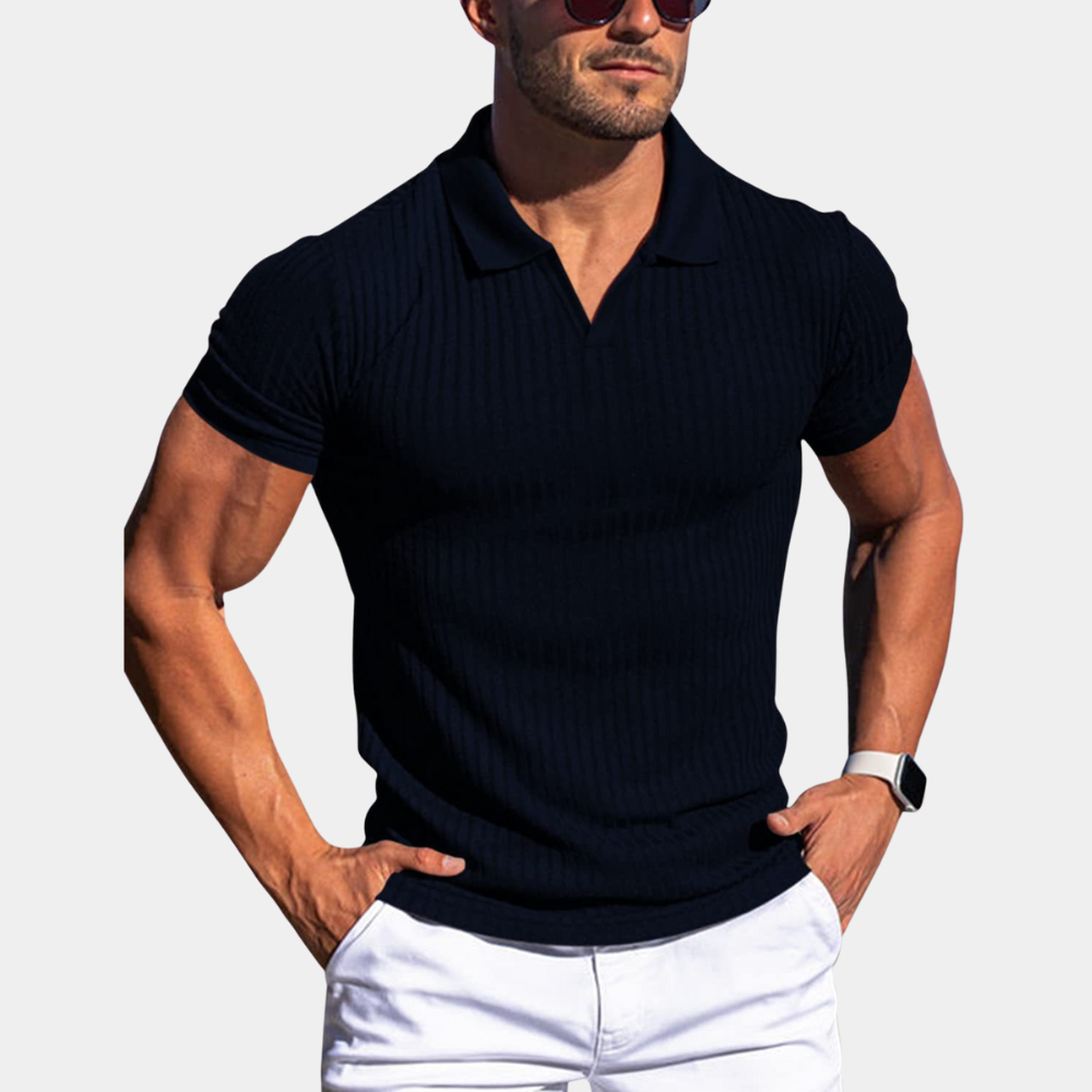 MATHIS | Polo de luxe léger pour homme - Luviera Fashion