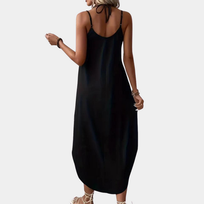 Laima - Élégante robe d'été à bretelles en V pour femmes