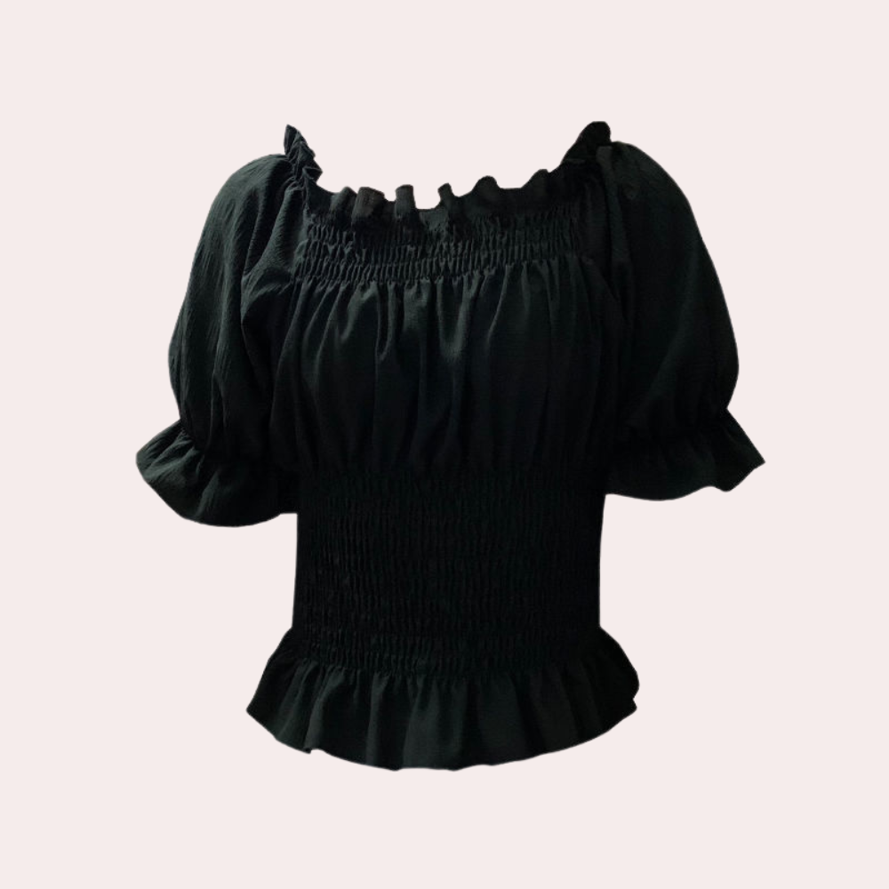 NOÉE | Chemisier léger à manches bouffantes - Luviera Fashion