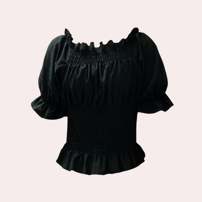 NOÉE | Chemisier léger à manches bouffantes - Luviera Fashion