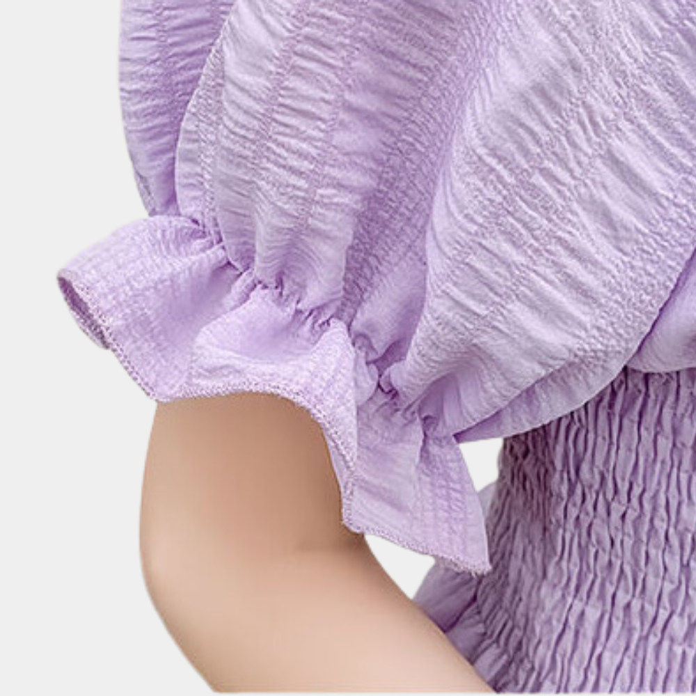 NOÉE | Chemisier léger à manches bouffantes - Luviera Fashion