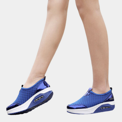 LINA | Baskets respirantes à talon compensé pour femmes