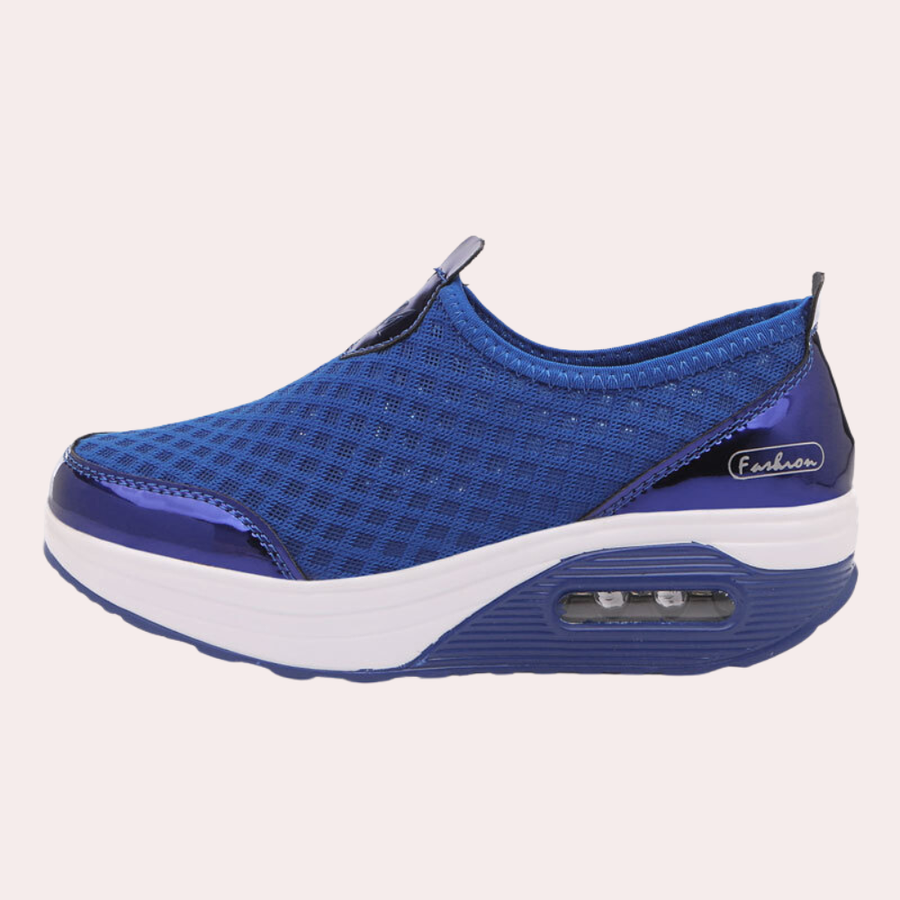 LINA | Baskets respirantes à talon compensé pour femmes