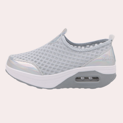 LINA | Baskets respirantes à talon compensé pour femmes