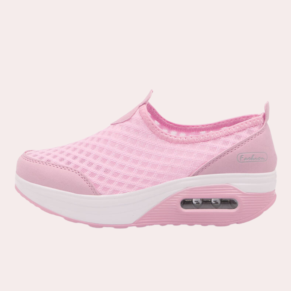 LINA | Baskets respirantes à talon compensé pour femmes