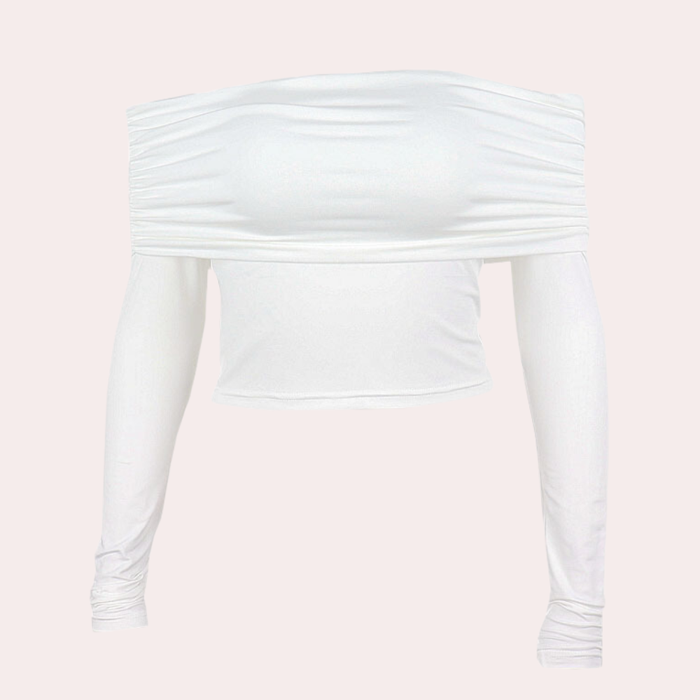 Blouse Femme Élégante à Manches Longues