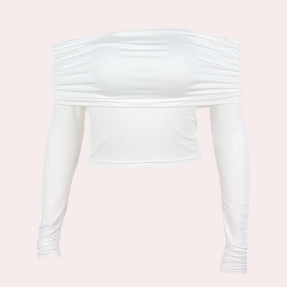 Blouse Femme Élégante à Manches Longues