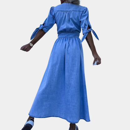 NOÉE | Robe sophistiquée à boutons pour un look élégant