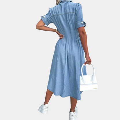 SELMA | Robe sophistiquée à boutons pour femmes