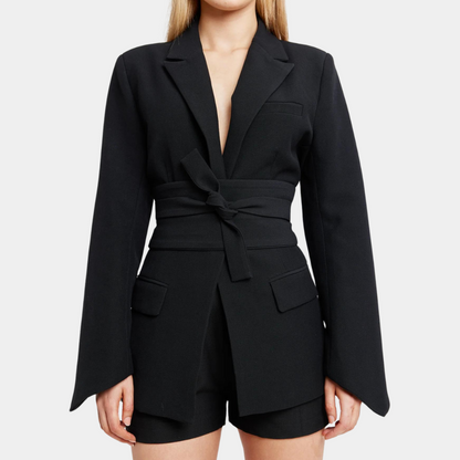 Thalassa - Élégant blazer d'été pour femmes avec ceinture