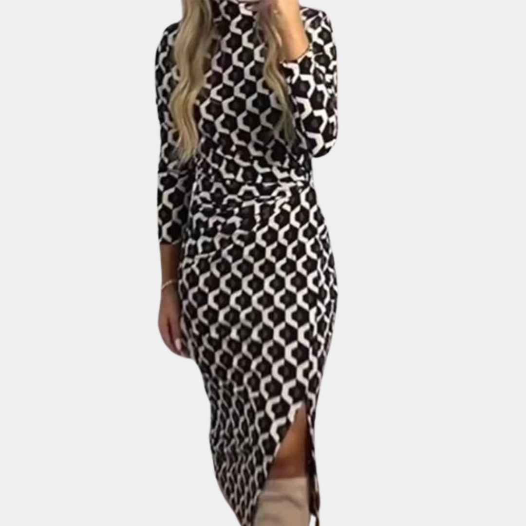 LINA | Robe imprimée tendance pour un look moderne - Luviera Fashion