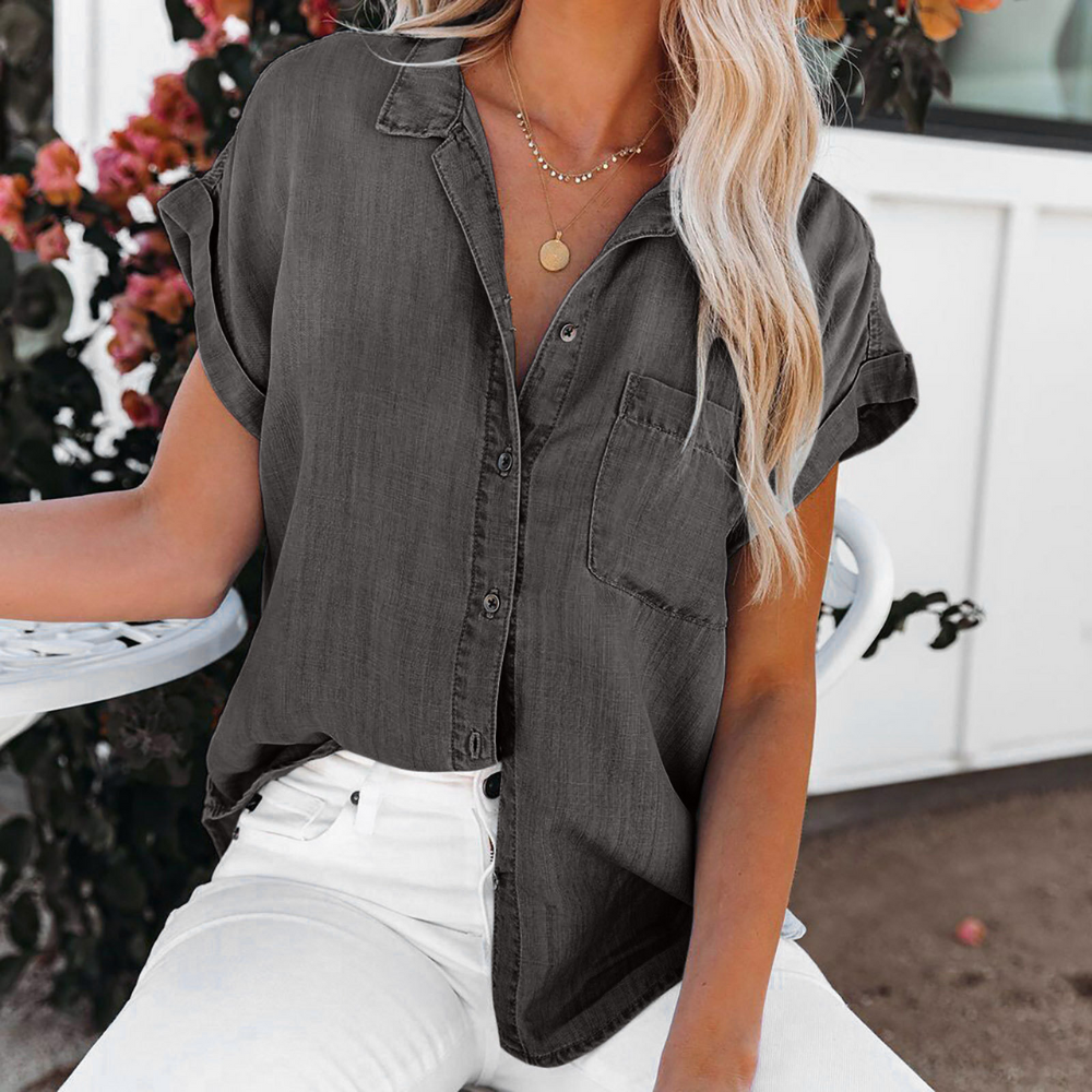 Blouse en jean moderne pour femmes Shaloni