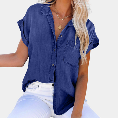 Blouse en jean moderne pour femmes Shaloni