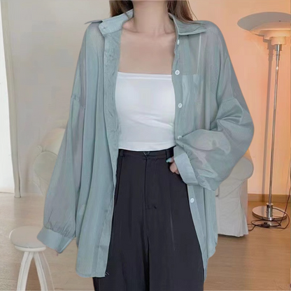 ÉLODIE | Blouse élégante à manches longues - Luviera Fashion