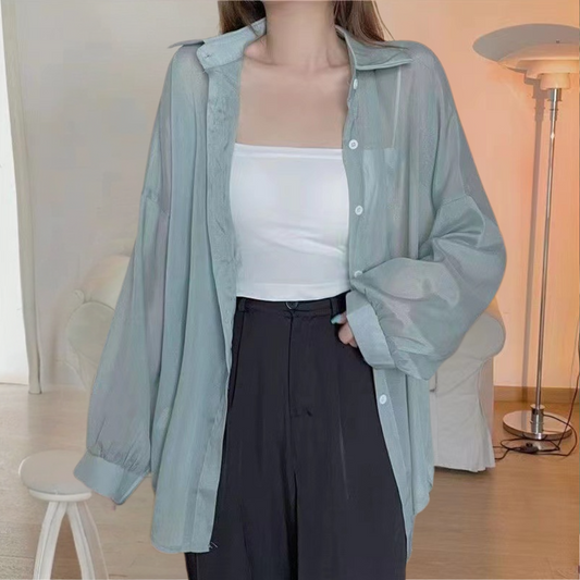 ÉLODIE | Blouse élégante à manches longues - Luviera Fashion