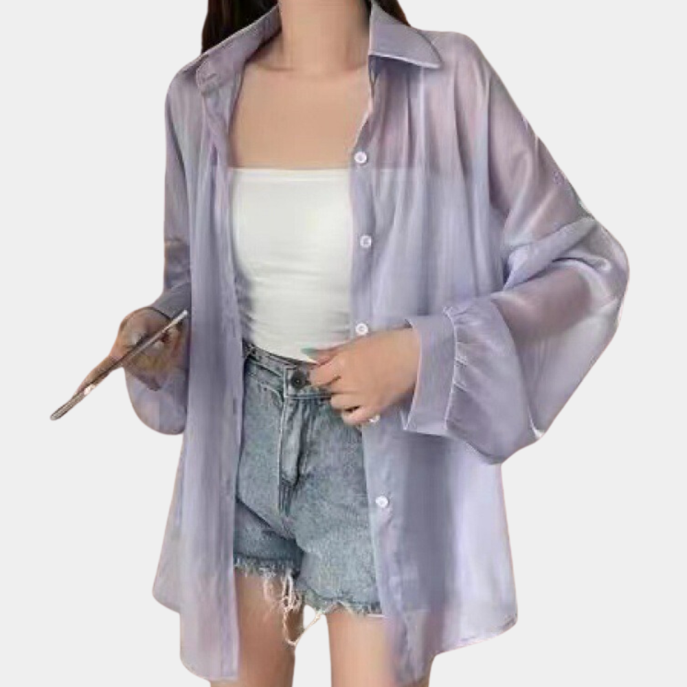 ÉLODIE | Blouse élégante à manches longues - Luviera Fashion