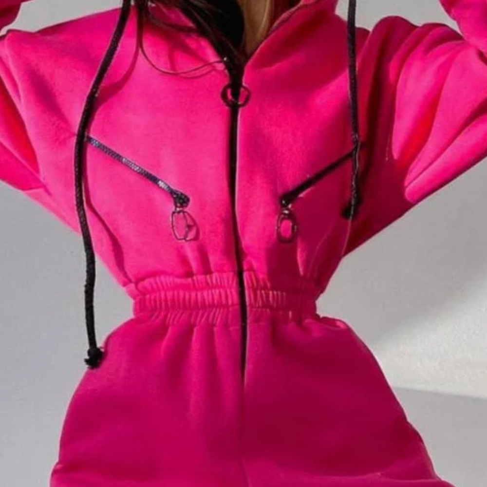 LINA | Combinaison confortable et pratique avec capuche - Luviera Fashion