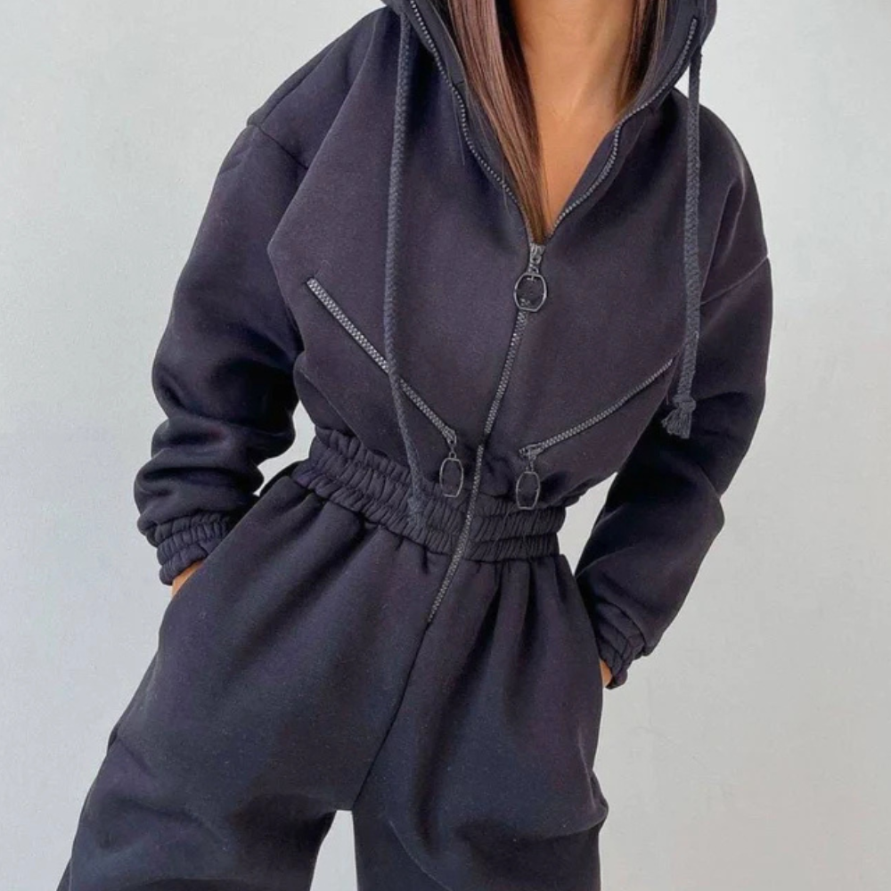 LINA | Combinaison confortable et pratique avec capuche - Luviera Fashion