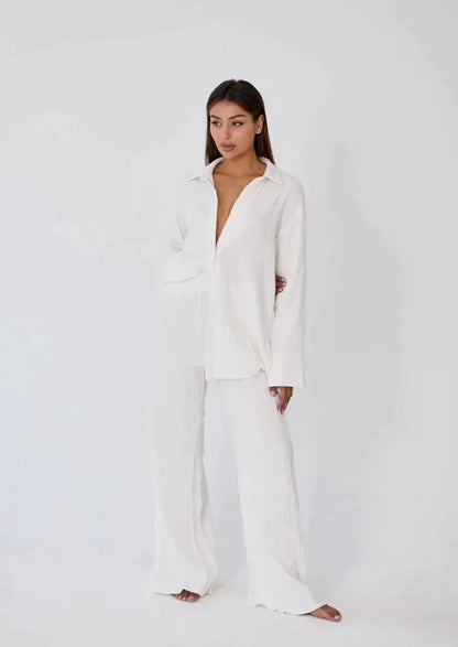 Ensemble d'été léger en lin à deux pièces – Geneve