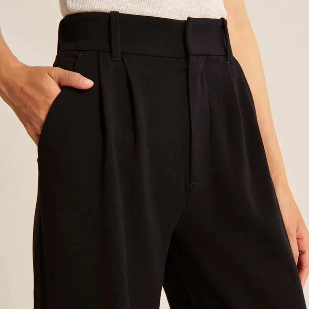 CELINA - Pantalon d'été à taille haute