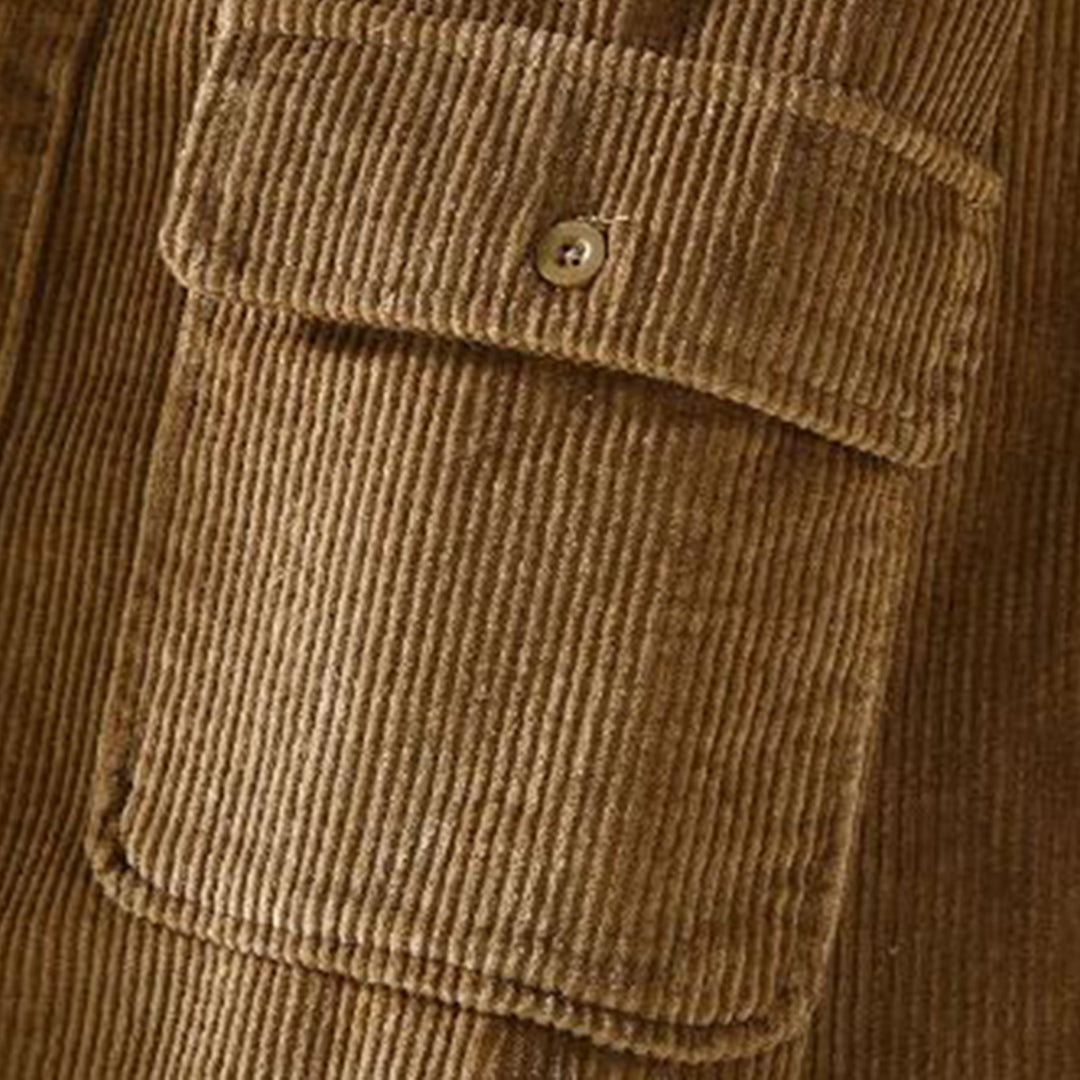 MATHIS | Chemise chaude et élégante en velours côtelé