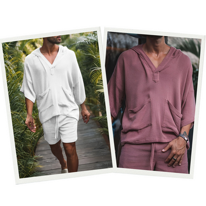 Bali Boho Men's Set | Shirt & Shorts