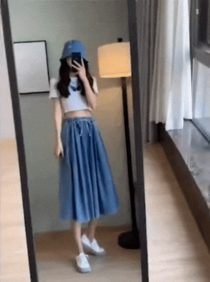 Jupe-pantalon grande taille