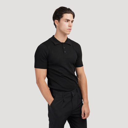 GIMCHEON - Pull Polo pour Homme en Coton