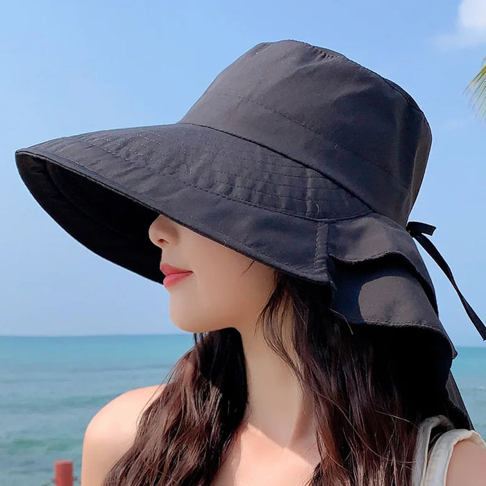 Chapeau de soleil féminin à large bord avec protection UV – Celeste