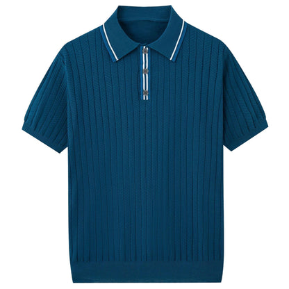 AMALFI - Knit Polo Pour Homme